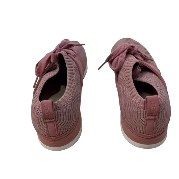 UGG Willows Sneaker Pink Knit Size 7 Lifestyle Sporty Gym Shoe Treadlite - Picture 5 of 11
